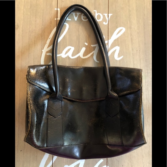 Vintage Anne Klein Black Leather Handbag - Picture 5 of 16